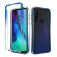 thumbnail image 1 of Moto G Stylus 2020 Case (NOT FOR 2021 VERSION), Moto G Pro Case, KAESAR Full-Body Rugged Ultra Transparency Hybrid Protective Case With Built-in Screen Protector for Moto G Stylus 2020/G Pro (Blue), 1 of 6