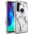 thumbnail image 1 of Moto G Stylus 2020 Case (NOT FOR 2021 VERSION), Moto G Pro Case, KAESAR Hybrid Shockproof Hard Cover Graphic Fashion Cute Colorful Silicone Skin Cover Armor Case for Moto G Stylus/G Pro (White Marble), 1 of 5