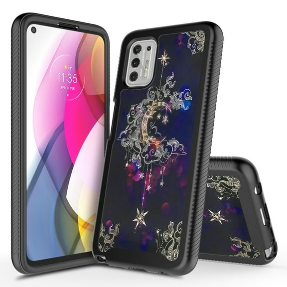 Moto G Stylus 2021 Case, Rosebono Hybrid Graphic Design Pattern Hard Back Pannel Cover Case For Moto G Stylus 2021 (Wiccan)