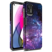 Moto G Stylus 2021 Case, Rosebono Slim Hybrid Shockproof Hard Cover Graphic Fashion Colorful Skin Cover Armor Case for Moto G Stylus 2021 Stardust