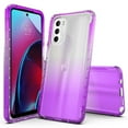 thumbnail image 1 of Moto G Stylus 2022 4G Case, Rosebono Hybrid Gradient Transparent Soft Clear Skin Cover Case For Moto G Stylus 2022 4G (Purple), 1 of 4