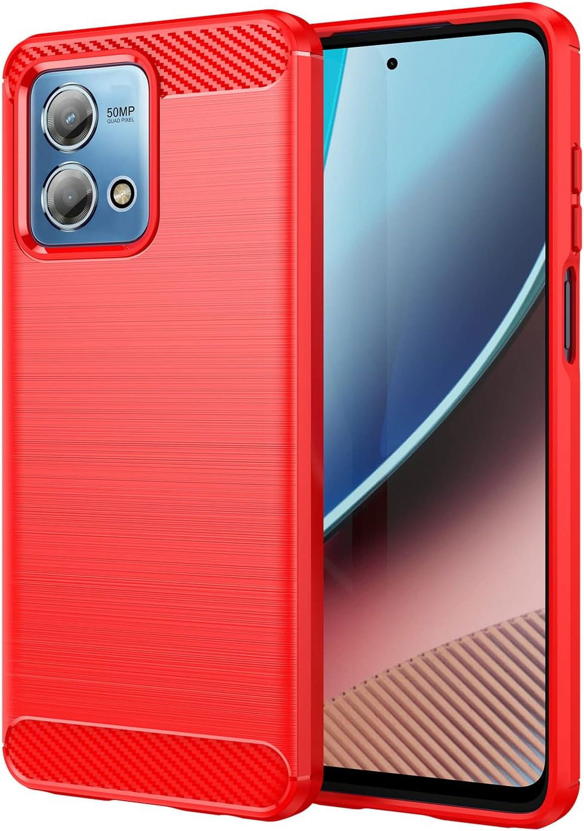 For Motorola Moto G84 5G Magnetic Buckle Rhombus Texture Leather Phone  Case(Red)