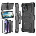 thumbnail image 1 of For Moto G Stylus 2023 Case, Motorola Moto G Stylus 2023 Holster Clip, Tekcoo [Tshell] Shock Absorbing [Black] Secure Swivel Locking Belt Defender Heavy Full Body Kickstand Carrying Tank Armor Cases, 1 of 8