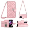 thumbnail image 1 of for Moto G Stylus 4G 2022 Wallet Case RFID Blocking Card Slots Holder with Shoulder&Crossbody Strap, Magnetic Folio Kickstand Handbag Flip Phone Cover for Motorola Moto G Stylus 4G 2022, Pink, 1 of 8