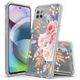 thumbnail image 1 of Moto G Stylus 5G (2021) Case, Rosebono Hybrid Graphic Design Pattern Hard Back Pannel Cover Case For Moto G Stylus 5G (2021) (Flower), 1 of 4