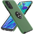 thumbnail image 1 of for Moto G Stylus 5G 2022 Case with HD Screen Protector, [Military Grade] Shockproof Protection Case with 360° Magnetic Built-in Ring Holder Kickstand Case for Moto G Stylus 5G 2022, Green, 1 of 15