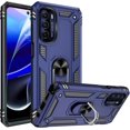 thumbnail image 1 of Moto G Stylus 5G 2022 Case, Moto G Stylus 5G Case 2022 with HD Screen Protector, [Military-Grade] Magnetic Ring Holder Kickstand Shockproof Protective Case for Moto G Stylus 5G 2022, Blue, 1 of 13
