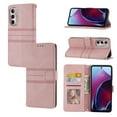 thumbnail image 1 of for Moto G Stylus 5G 2022 Flip Case, Premium PU Leather Folio Flip with Design Card Slots Wrist Strap Shockproof Kickstand Magnetic Protective Girls Cover For Motorola Moto G Stylus 5G 2022, Pink, 1 of 9