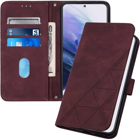 for Moto G Stylus 5G 2022 Wallet Case with Card Holder Leather with Kickstand Card Slots Phone Case Durable Magnetic Closure Shockproof Protective Cover Case for Moto G Stylus 5G 2022 Red YBS