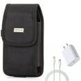 thumbnail image 1 of For Moto G Stylus 5G (2023) Case Belt Clip w 18W Fast Home Charger Combo - Rugged Holster Canvas Cover, PD Type-C 6ft USB-C Cable Quick Power for Motorola Moto G Stylus 5G (2023) Phone, 1 of 11