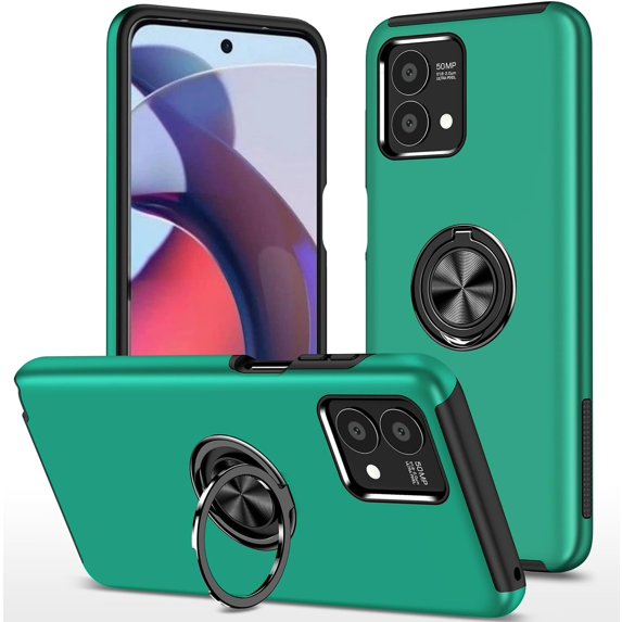Moto G Stylus 5G 2023 Case for Motorola Moto G Stylus 5G 2023 Case Grade Shockproof Built-in Ring Holder Kickstand Car Mount Protective Case for Moto G Stylus 5G 2023 Phone Case (Dark Green)