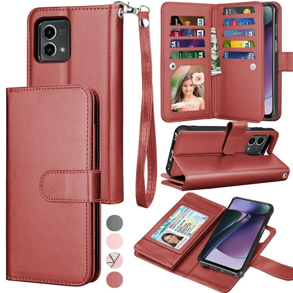 for Moto G Stylus 5G 2023 Case, Motorola G Stylus 5G 2023 Wallet Case, Moto G Stylus 2023 PU Leather Case, Tekcoo Luxury Cash Credit Card Slots Holder Carrying Folio Flip Cover Kickstand & Hand Strap