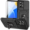 thumbnail image 1 of for Moto G Stylus 5G 2023 Case with Slide Camera Cover HD Screen Protector [Military Grade Drop Tested] Magnetic Ring Holder Kickstand Protective Phone Case for Motorola Moto G Stylus 5G 2023, Black, 1 of 9