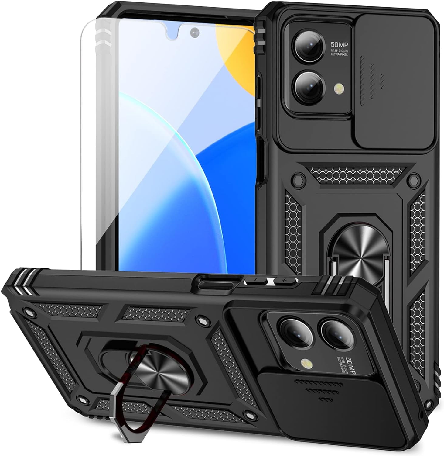 for Moto G Stylus 5G 2023 Case with Slide Camera Cover HD Screen