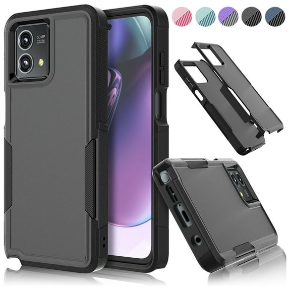 For Moto G Stylus 5G 2023 Case, eBizWare Shockproof Phone Case for Motorola Moto G Stylus 5G 2023, Heavy Duty Full Body Protective Rugged Cover -Black