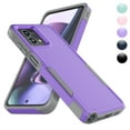 thumbnail image 1 of For Moto G Stylus 5G (2023 Only) | XT2315 Case, 2 in 1 Heavy Duty Armor Shockproof Cases,Hisdou Hybrid Dual Layer Rubber Drop Protection Grip Plastic Bumper Sturdy Phone Cover -Purple, 1 of 6