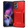 thumbnail image 1 of for Moto G Stylus 5G (2024) Case with Built-in Camera Lens Slide Cover, Heavy-Duty Shockproof Rugged Case Heavy Duty Bumper Shockproof Phone Cover for Moto G Stylus 5G (2024),Red, 1 of 7