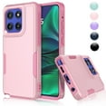 thumbnail image 1 of For Moto G Stylus 5G 2025 Case, Rugged Phone Case for Motorola Moto G Stylus 5G 2025, Njjex Shockproof Protection Heavy Duty Armor Hard Plastic & Rubber 2-in-1 Bumper Cover - Pink, 1 of 7