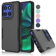 For Moto G Stylus 5G 2025 Case ,Sturdy Phone Case for Motorola Moto G Stylus 5G 2025, Tekcoo Shockproof Protection Heavy Duty Armor Hard Plastic & Rubber Rugged Bumper 2-in-1 Case Cover - Black