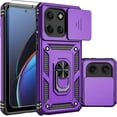 thumbnail image 1 of for Moto G Stylus 5G 2025 Case,with Camera Lens Cover HD Screen Protector,[Military Grade] Car Mount Kickstand Shockproof Protective Case for Motorola Moto G Stylus 5G 2025, Purple, 1 of 15