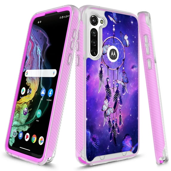 Moto G Stylus Case, Moto G Pro Case, KAESAR Graphic Design Shockproof Impact Resistant Protective Full-Body Rugged Clear Hybrid Bumper Case for Moto G Stylus/G Pro (Dream Catcher)