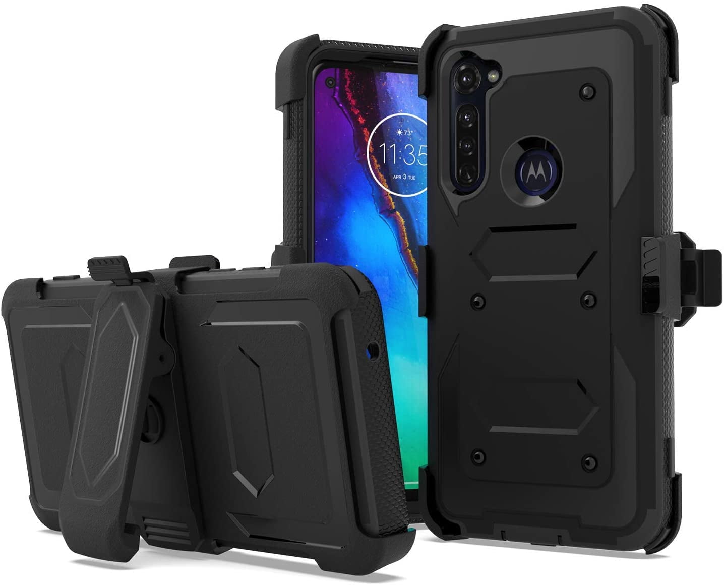 Moto G Stylus/Moto G Pro Case w/ Built in Screen Protector Heavy Duty ...
