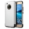 thumbnail image 1 of Moto G5 Crash Guard Dual Hybrid Case - Silver, 1 of 4