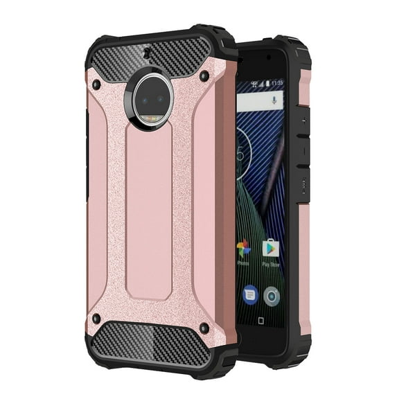 Moto G5S Plus Case,Moto G5S+ Case, Torryka ANTI DROP PROTECTION SLEEK SLIM FIT Anti-scratch Dual Layer Shockproof Dustproof Armor COVER FOR MOTOROLA MOTO G5S PLUS - Rose Gold
