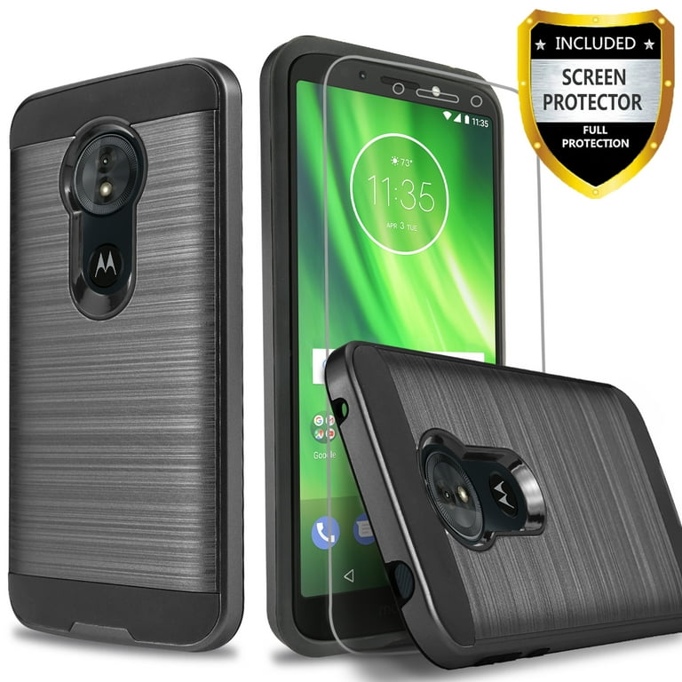 Moto G6 Play Case, Circlemalls 2-Piece Style Hybrid Shockproof