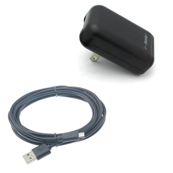 Moto G7 Power - USB Home Charger, Cable Power Adapter Cord Wall AC Plug Travel Folding Prongs for Motorola Moto G7 Power Phone