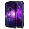 thumbnail image 1 of Moto G8 Play Case, Motorola One Macro Case, KAESAR Hybrid Dual Layer Slim Graphic Armor Shockproof Impact Resistant Protective Cover Case for Moto One Macro / G8 Play (Galaxy Cloud), 1 of 4