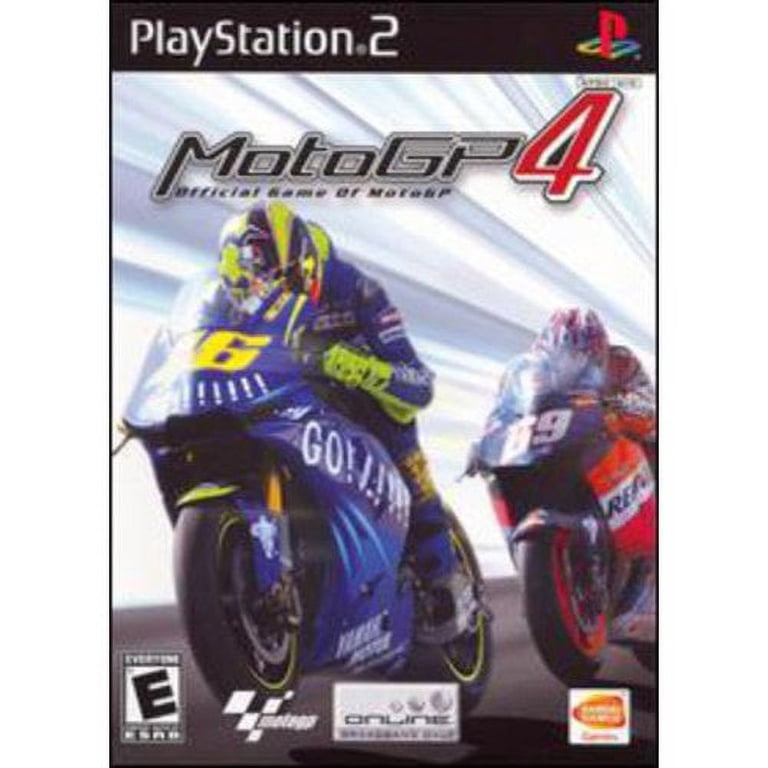 Bandai Namco Moto GP 4, PlayStation 2, multiple riders, tracks