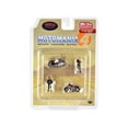 thumbnail image 1 of Moto Mania 4 "4 piece Set (2 Figurines Motorcycles) 1/64 AMERICAN DIORAMA 76504, 1 of 3