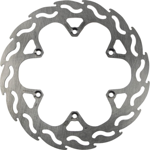 Moto-Master Flame Rear Brake Rotor Disc 240mm 6-Hole One-Piece Fixed Off-Road/Street CNC Machined (110222-PU)