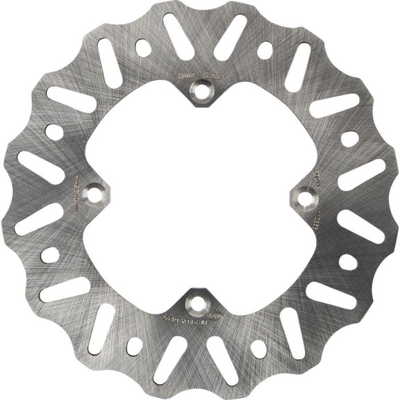 Moto-Master Nitro Series Rear Brake Rotor Disc, 190mm 4-Hole One-Piece Fixed, Off-Road/Street (110366-PU)