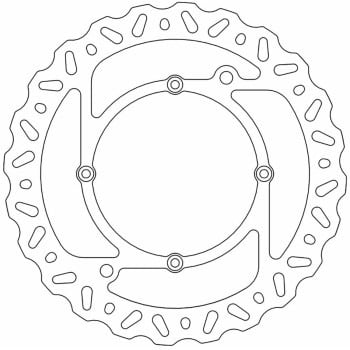 Nitro Series Brake Disc 110404-PU - Hardened Stainless Steel For Husqvarna Motorcycles