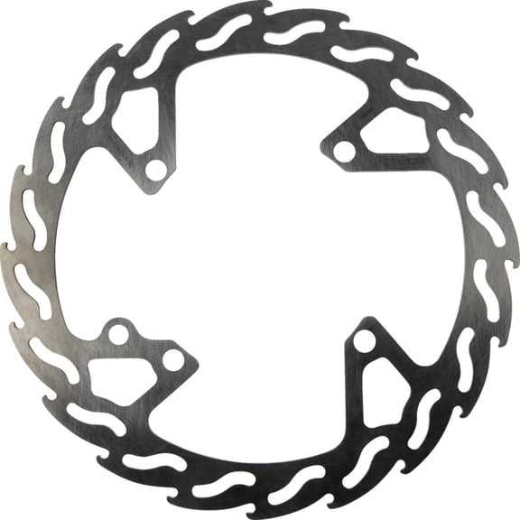 Moto-Master Flame Front Brake Disc Rotor, CNC Machined, Chrome-Molybdenum Steel, 260mm, 4-Bolt, Street/Off-Road (110666-PU)