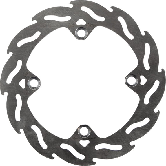 Moto-Master Flame Rear Brake Disc Rotor, Off-Road/Street, 220mm, Chrome-Moly Steel, CNC Machined (110667-PU)