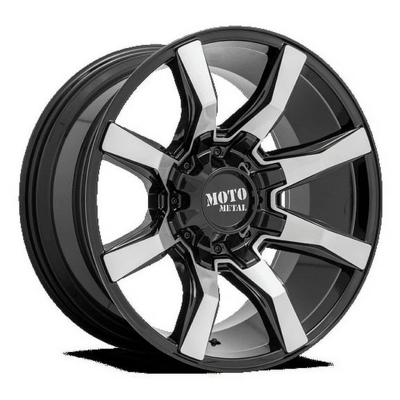 Moto Metal Aluminum Rim MO804 SPIDER 22X12in Gloss Black Machined Finish, MO80422280544N