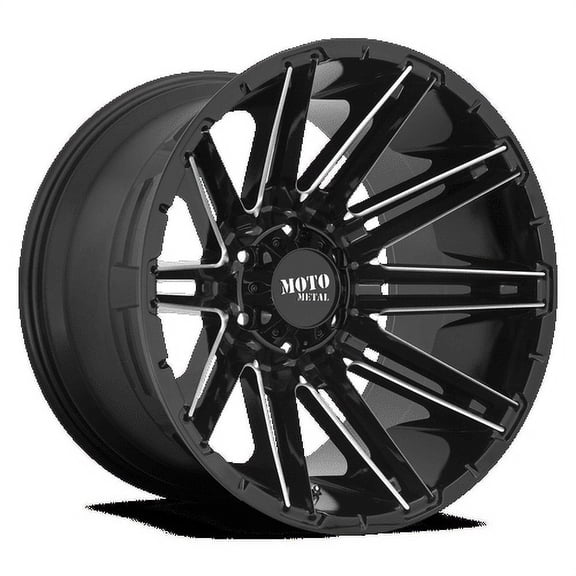Moto Metal Aluminum Rim MO998 KRAKEN 22X10in Gloss Black Milled Finish, MO99822063318N