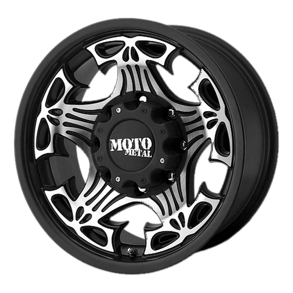 Moto Metal Cast Aluminum Rim MO909 20X9 8X6.5 G-BLK MACH -12MM, MO90929080312N