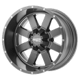 thumbnail image 1 of Moto Metal Cast Aluminum Rim MO962 18X9 6X5.5 S-GRY MILL 0MM, MO96289068400, 1 of 2