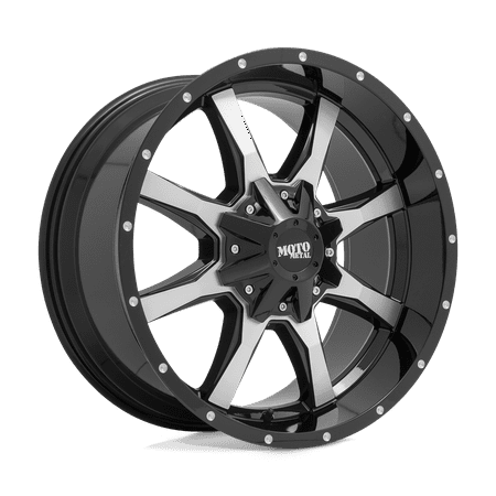 Moto Metal Cast Aluminum Rim MO970 20X10 5X5.5/150 G-BLK MACH -18MM, MO97021086318N