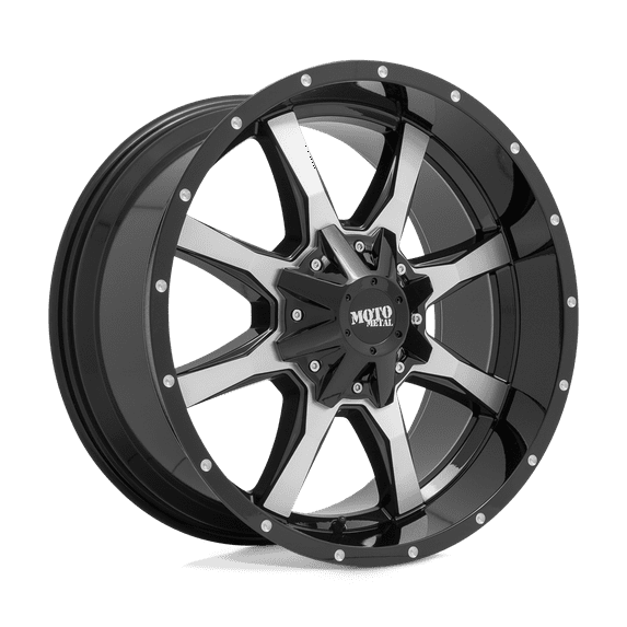 Moto Metal Cast Aluminum Rim MO970 20X9 6X120/5.5 G-BLK MACH 18MM, MO97029078318US