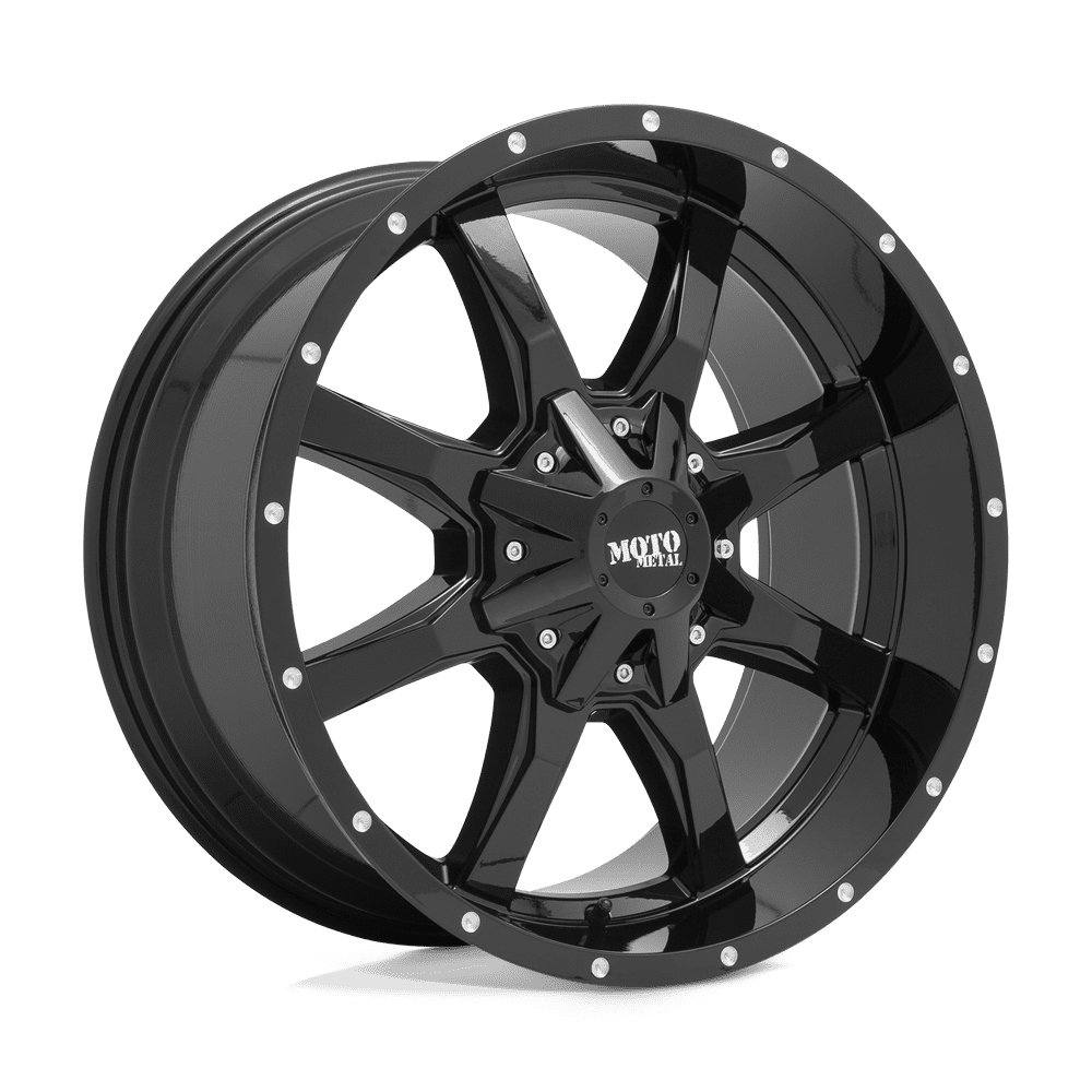 Moto Metal Cast Aluminum Rim MO970 24X14 8X170 G-BLK MILL LP -76MM, MO970244873A76N