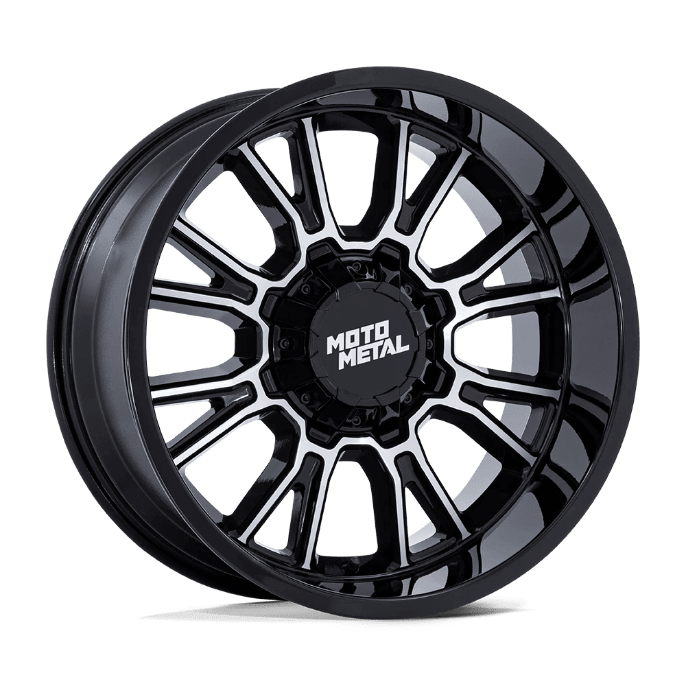Moto Metal Cast Aluminum Wheel MO810 17x9 8x6.5 G-BLK-MCH 20mm, MO810BD17908020