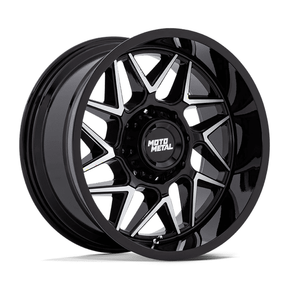 Moto Metal Cast Aluminum Wheel MO812 20x9 8x6.5 G-BLK-MCH 1mm, MO812BD20908001