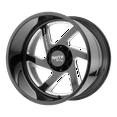 thumbnail image 1 of Moto Metal MO400 24X14 8X165.1 -76 GLOSS BLK MILLED Wheel Rim (QTY: 1), 1 of 1