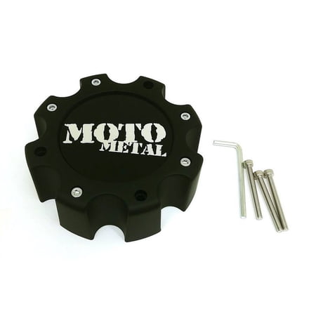 Moto Metal Matte Black Wheel Center Hub Cap 6.75" 8 Lug for MO961 MO957 Rims