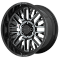 thumbnail image 1 of Moto Metal Mo802 20X10 5X127 -18Et 87.1Cb Gloss Black Machined With Gray Tint Wheel, 1 of 2